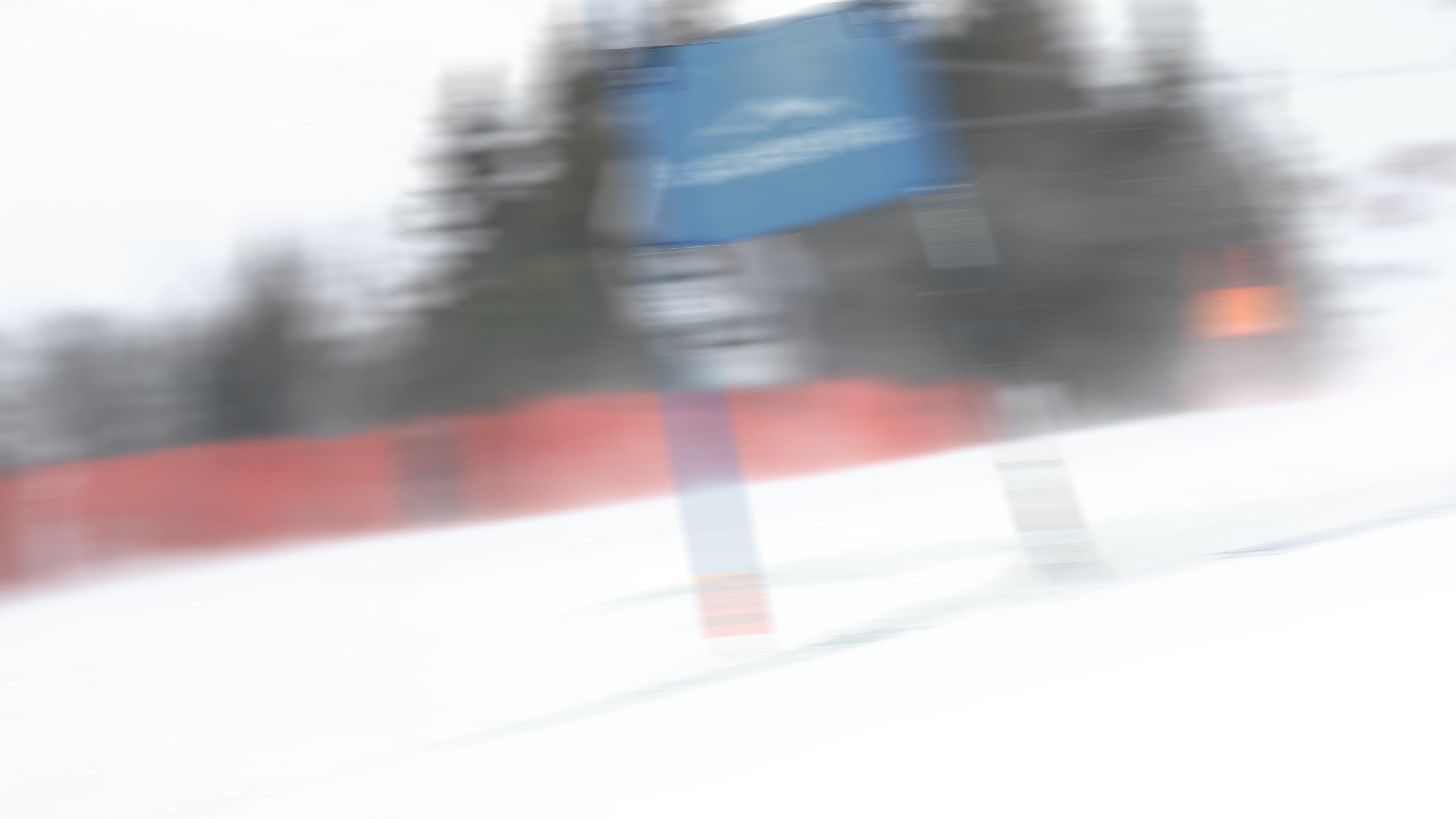 Een vervaagde skipiste